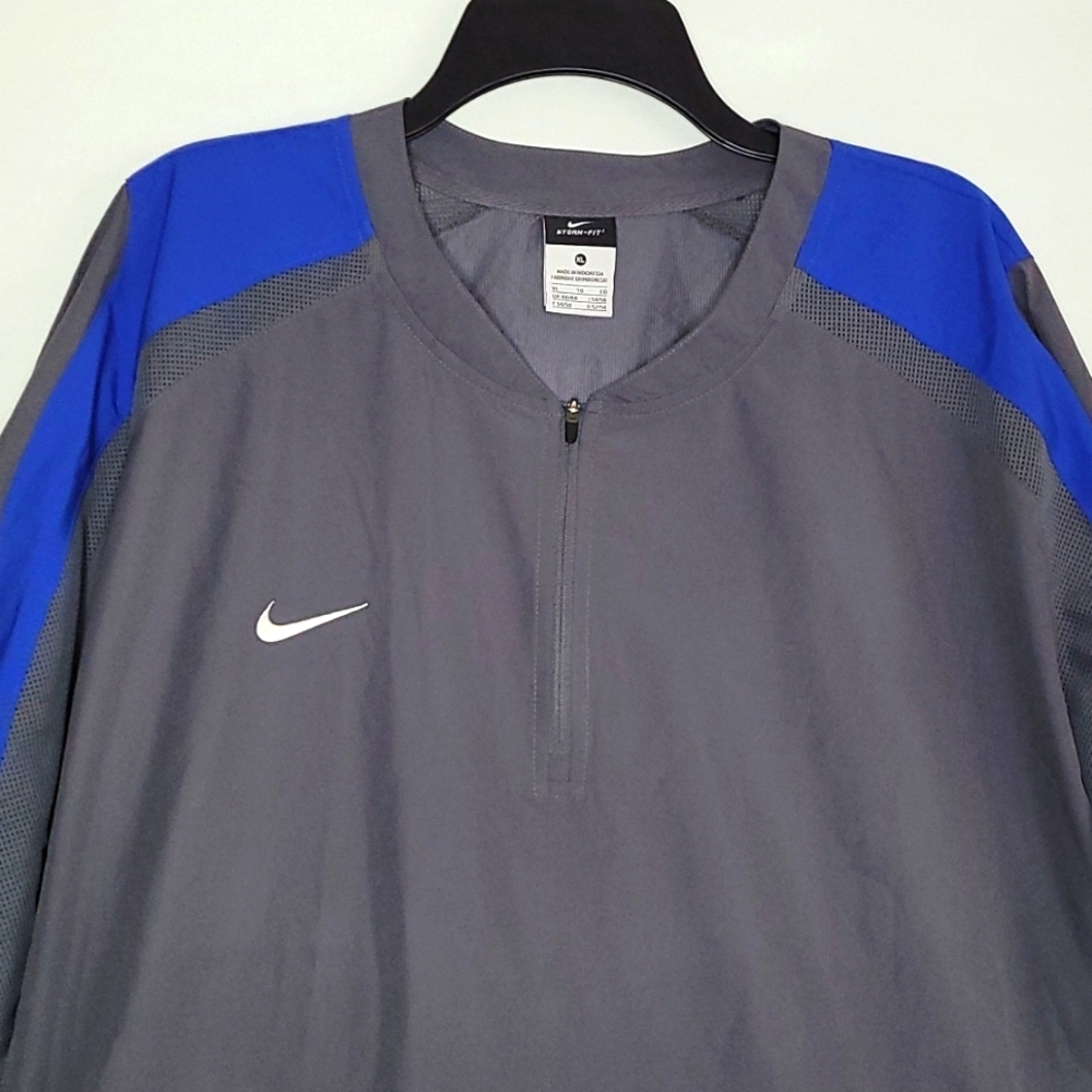 NIKE ▪︎ MEN'S GRAY/BLUE STORM-FIT WINDBREAKER ▪︎ SIZE XL